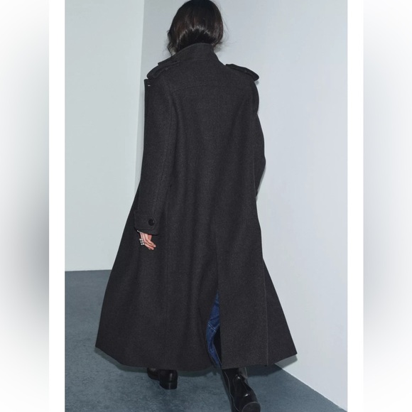 ZARA LONG WOOL COAT ZW COLLECTION LIMITED EDITION - Picture 4 of 15